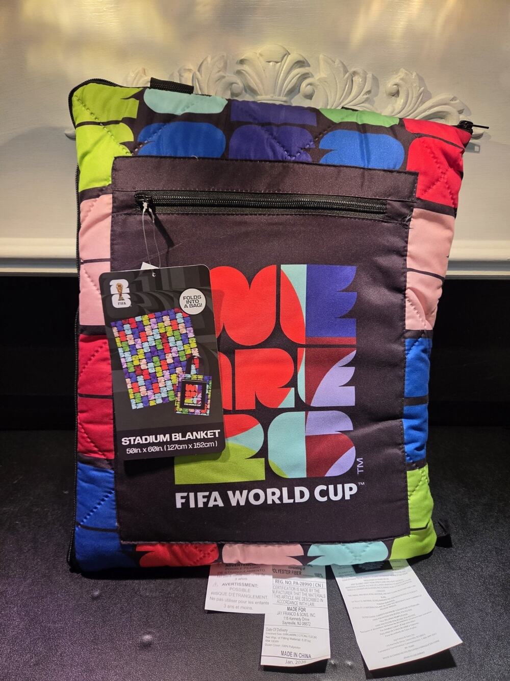 FIFA World Cup 2026 Outdoor Picnic Stadium Blanket Official FIFA World Cup 2026